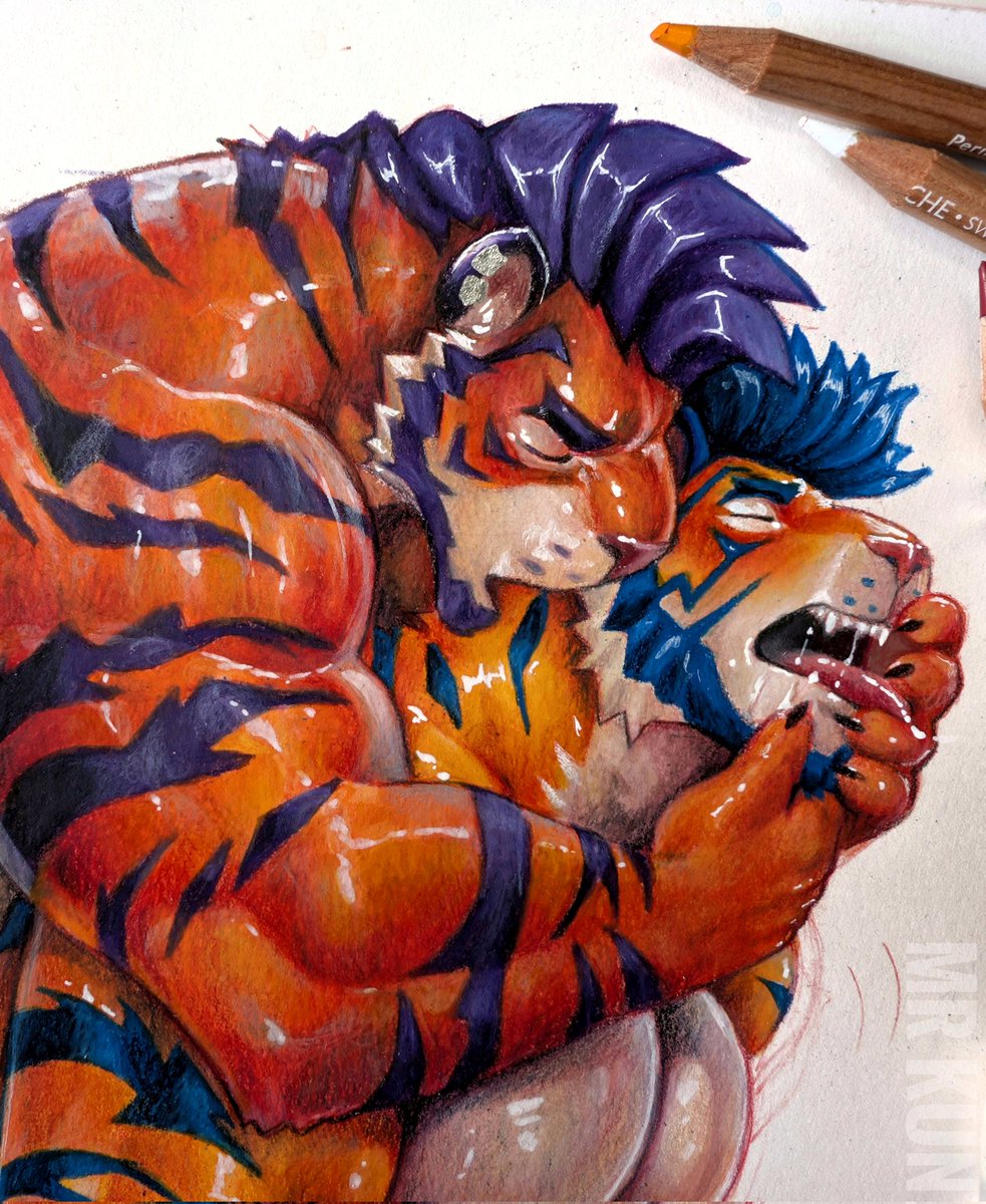 Hold him by the tongue and bite the neck scruff 🥴