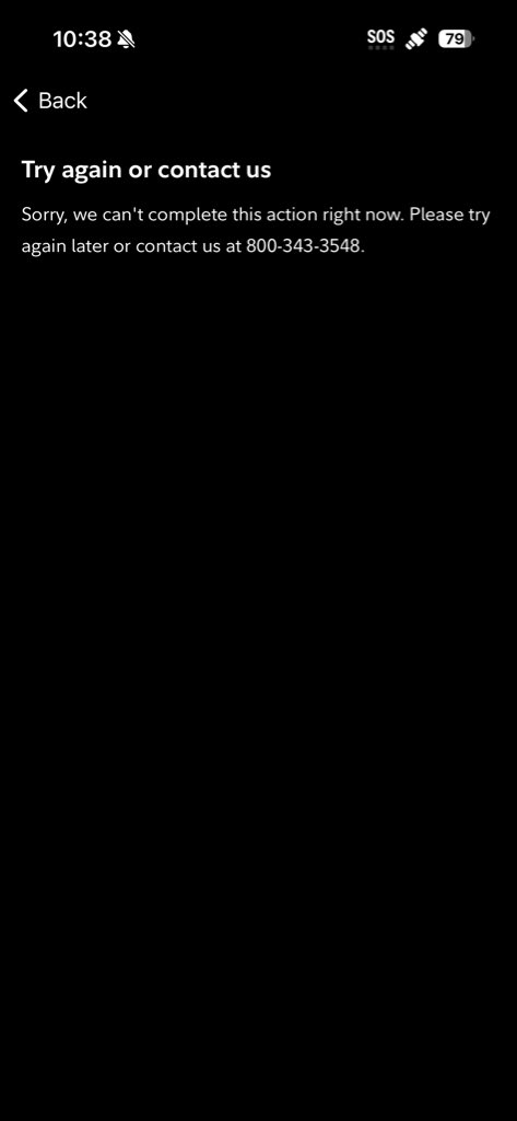 Fidelity WTF your app sucks and hardly ever works.