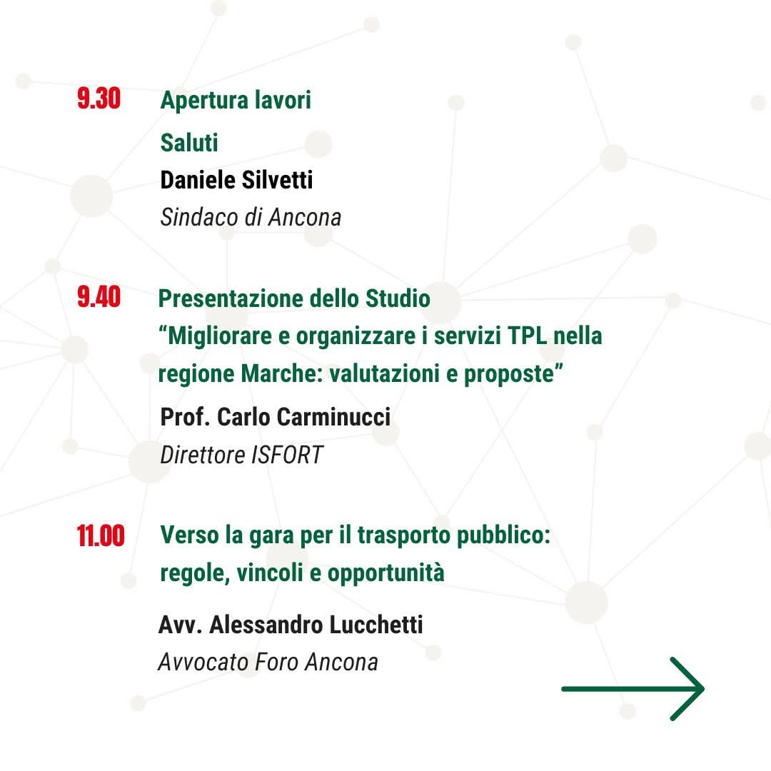 cislmarche's tweet photo. Marche in rete: il futuro del trasporto pubblico locale
Come rendere il TPL più efficiente, accessibile e sostenibile?
Se ne parla il 10 febbraio ad Ancona nell’iniziativa “Marche in rete”, promossa da #CISLMarche e #FITCISLMarche. https://t.co/KpeYRya4hz