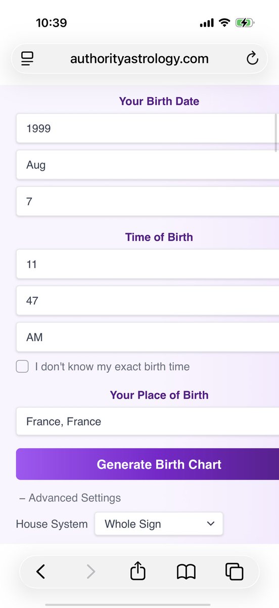 There are two main house systems used in tropical astrology: Whole Sign and Placidus.

Placidus charts won’t always show all 12 signs, which is why people get confused about “missing” houses or signs.

If you want a clear, full picture of your chart, check your Whole Sign chart
