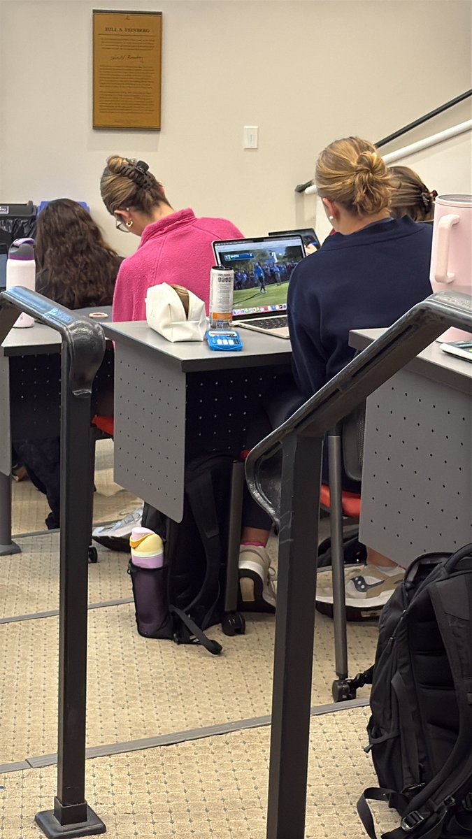 Metrothoom's tweet image. Watching golf, be my wife