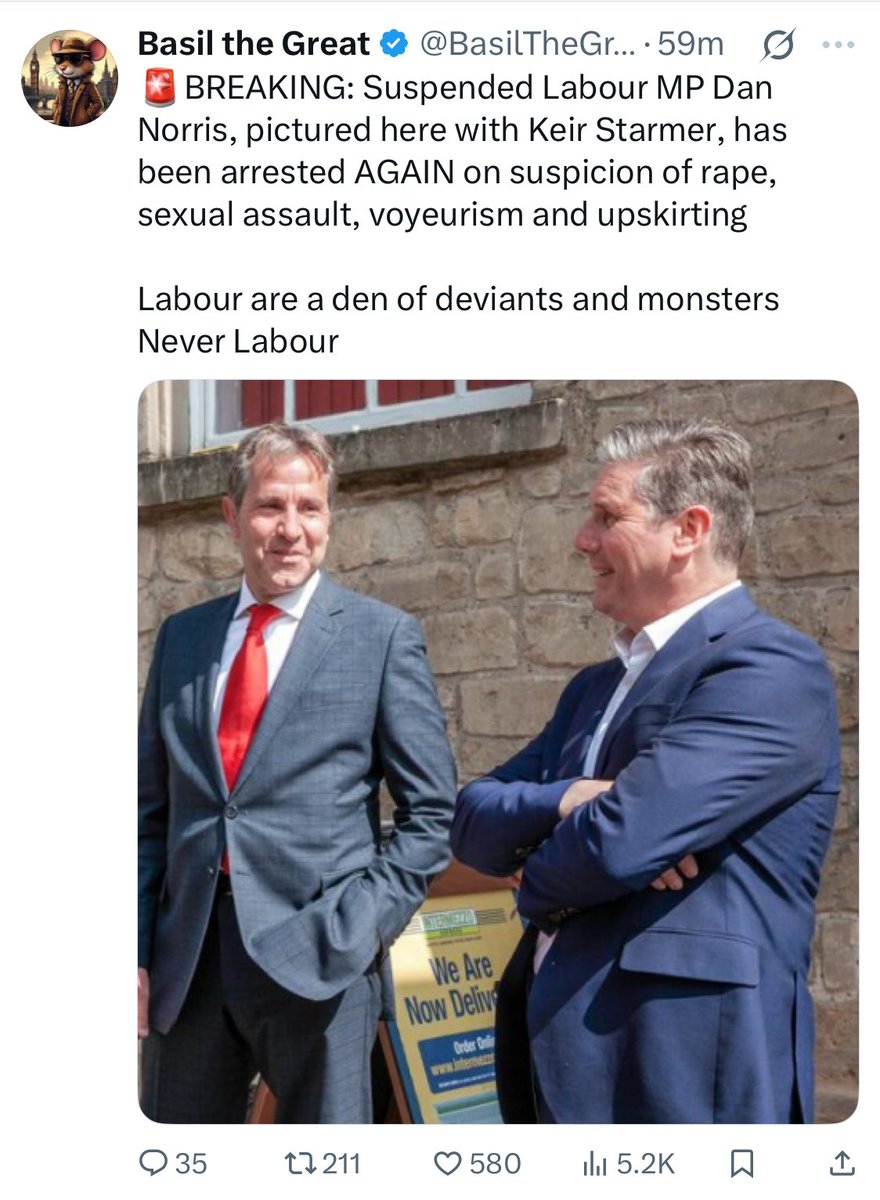 BiroNower's tweet photo. @UKLabour The party of pervs and pests … #NewLabourExposed https://t.co/aHXig3QBXb