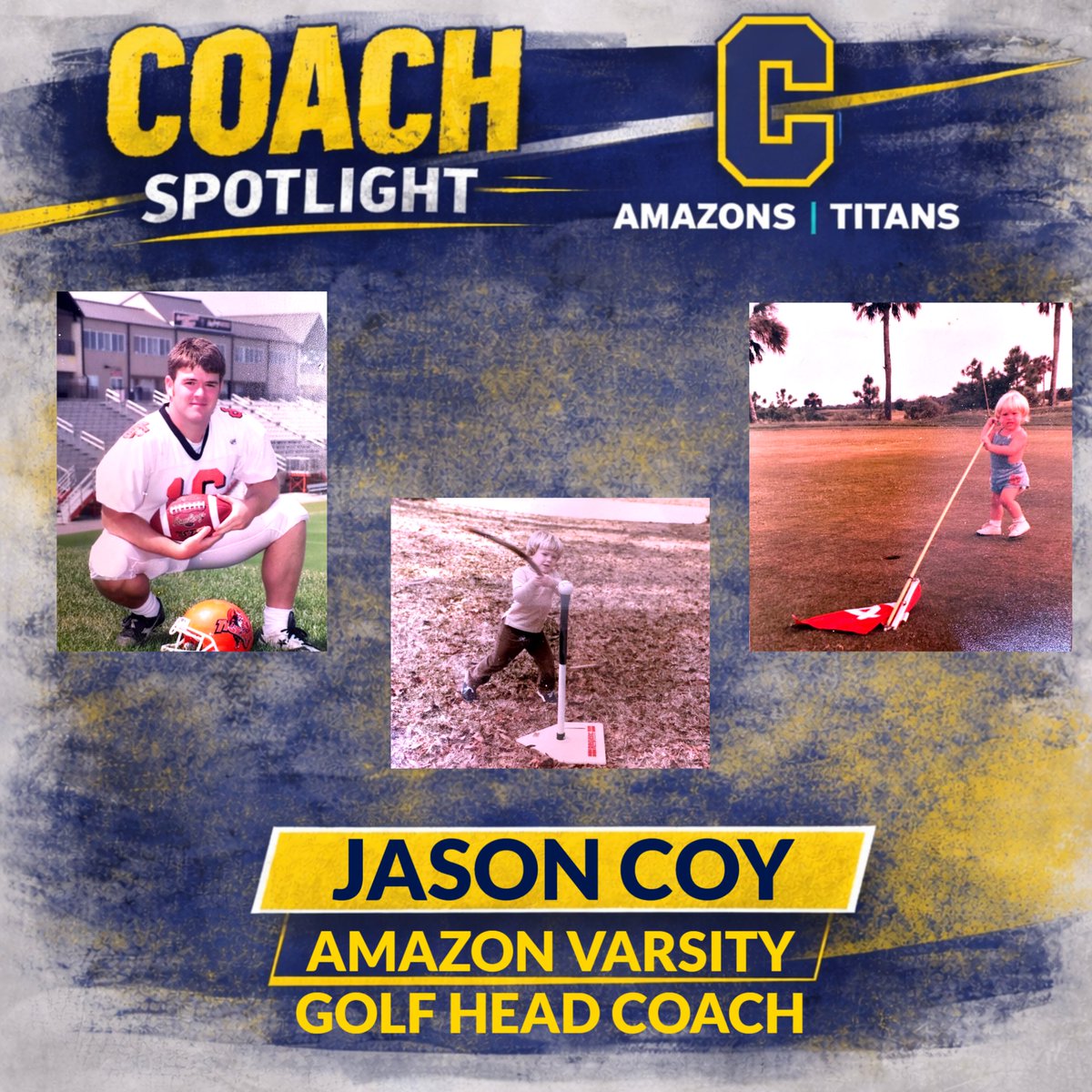 Amazons_Titans's tweet photo. This week, we’re shining the spotlight on Jason Coy, Amazon Varsity Golf Head Coach!
#WeAreLCS #LCSAthletics #AmazonsTitans #MUDITA https://t.co/Srao9tEgOW