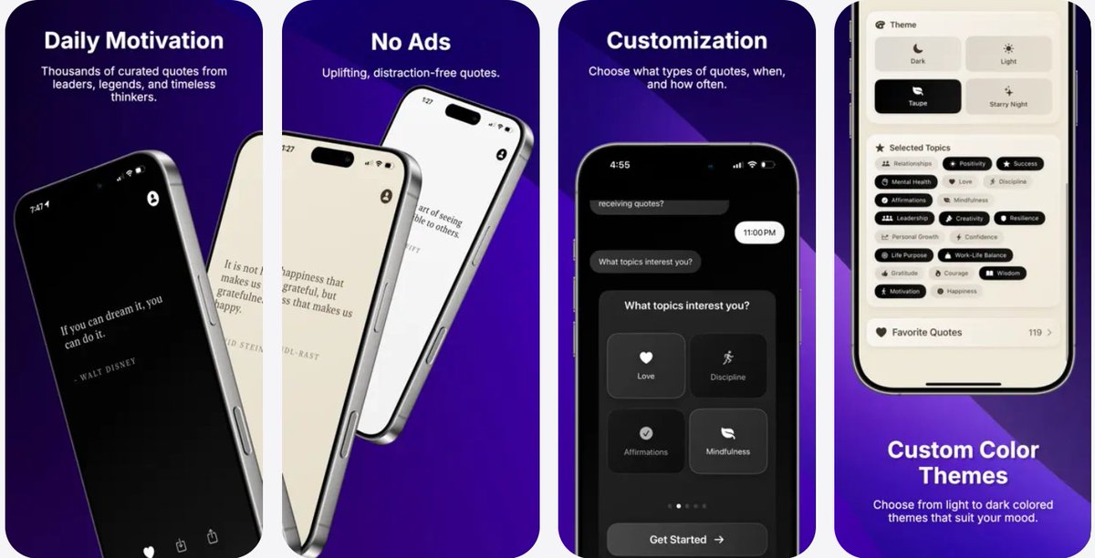 TechVirtous's tweet photo. Rize App Turns Daily Quotes into a Tool for Personal Growth

Read More: https://t.co/mLs8qnipX0
for IOS: https://t.co/NbKJcDcQJu

#DailyMotivationalQuotes #MotivationalQuotesOnIphone #MotivationalQuotesForIphone #InspirationalQuotesApp #InspirationalQuotesForIphone https://t.co/tUFuD3nkHX