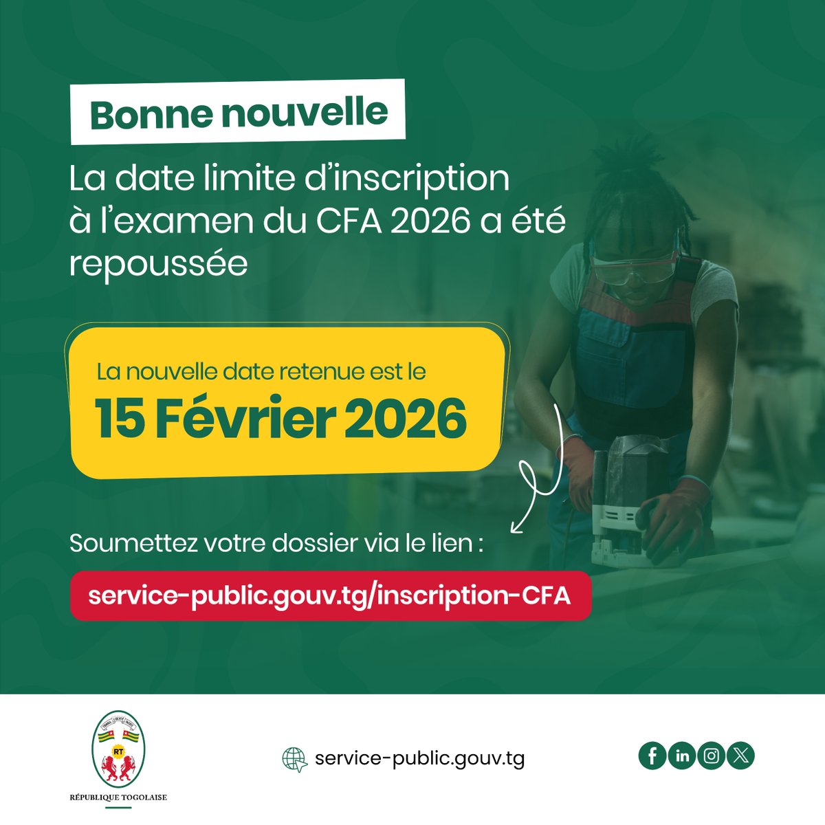 service-public.gouv.tg tweet media