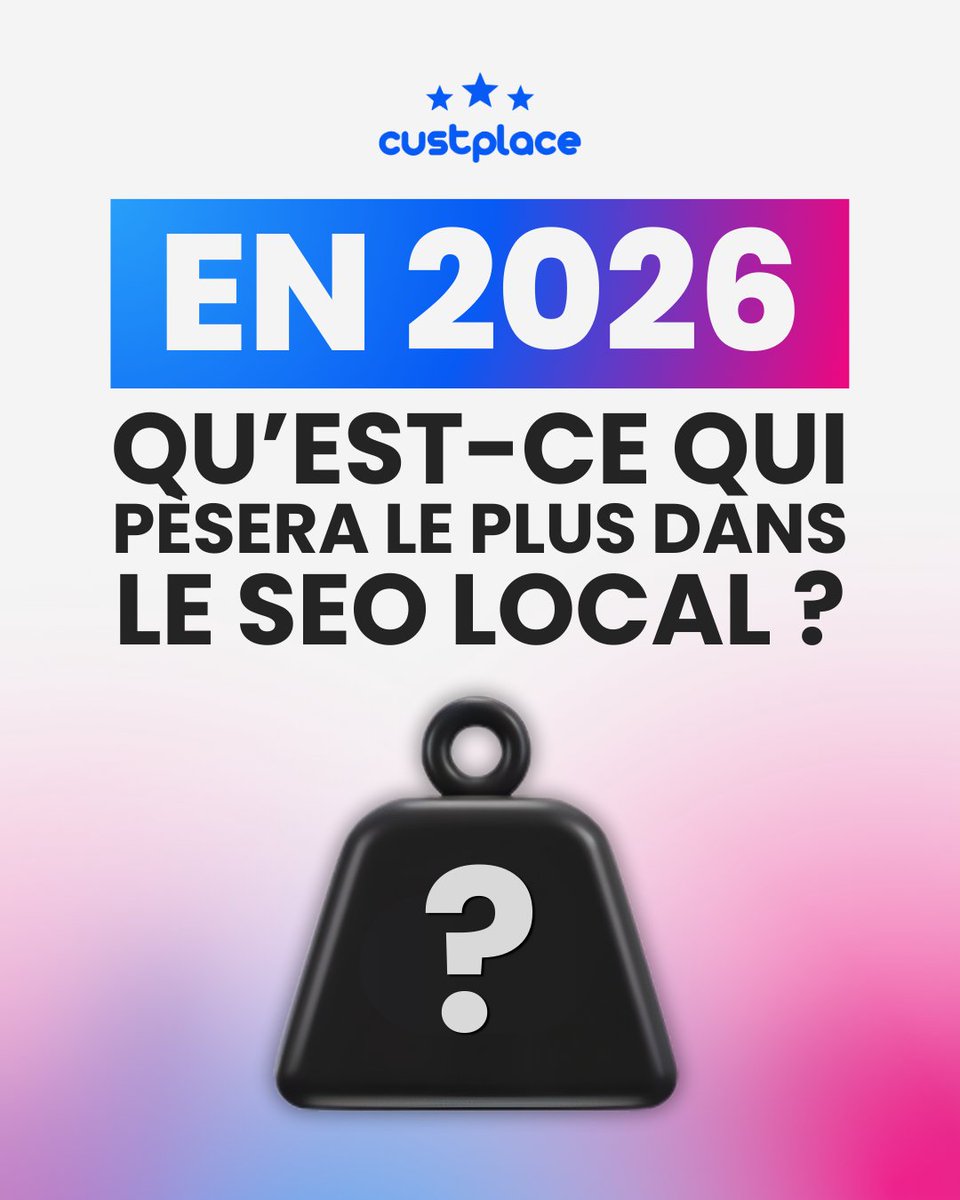 Plus qu'un facteur de confiance, les avis sont votre nouveau levier SEO. 🚀

👉 Découvrez comment externaliser efficacement votre présence management pour dominer les recherches locales.

🔗 fr.custplace.com/business/prese…