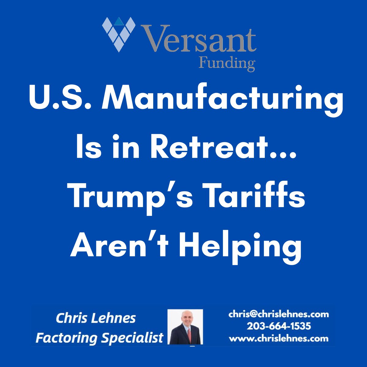Aggressive tariffs on foreign goods was supposed to force production back to American soil, revitalize the Rust Belt, and end the "obliteration" of industrial towns.  It has not worked out that way...chrislehnes.com/american-manuf…

#manufacturing #Economy