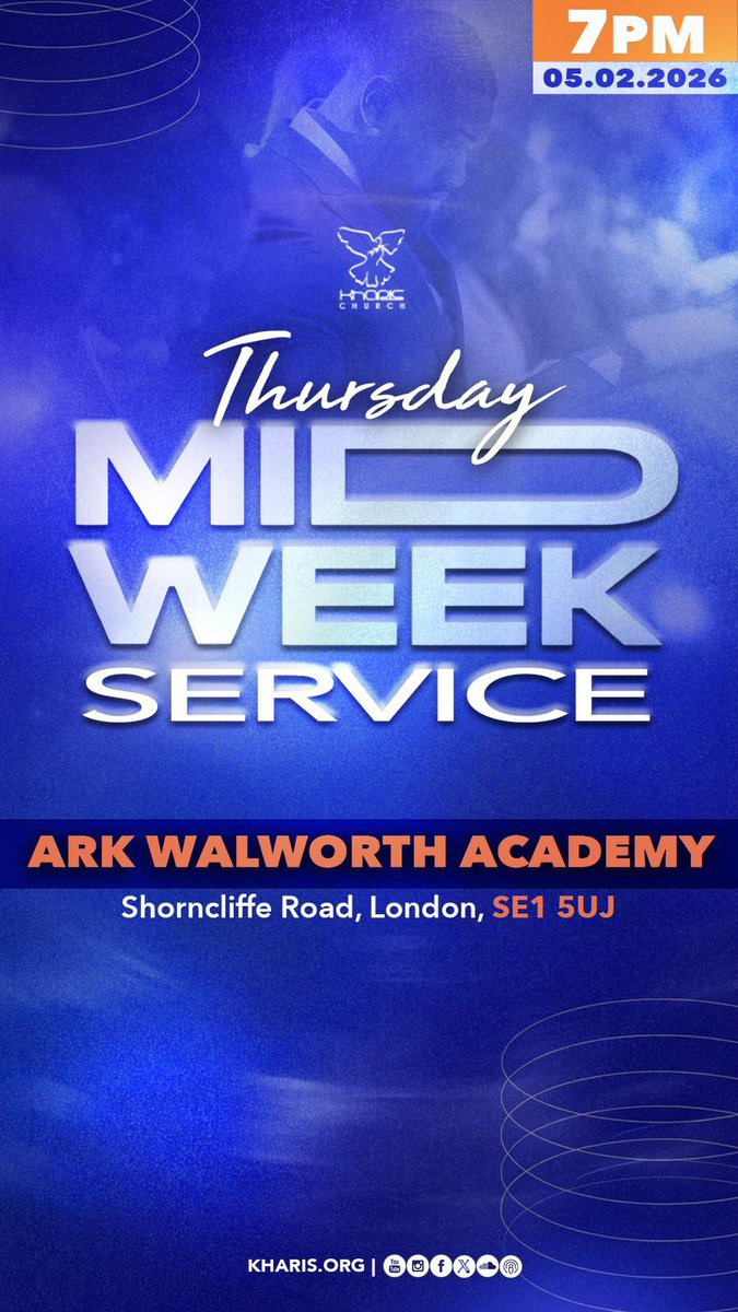 We're in love with Jesus so naturally we love His house🙌❤️

Join us this evening for midweek service at Ark Walworth Academy at 7PM

We can't wait to fellowship with you tonight😊