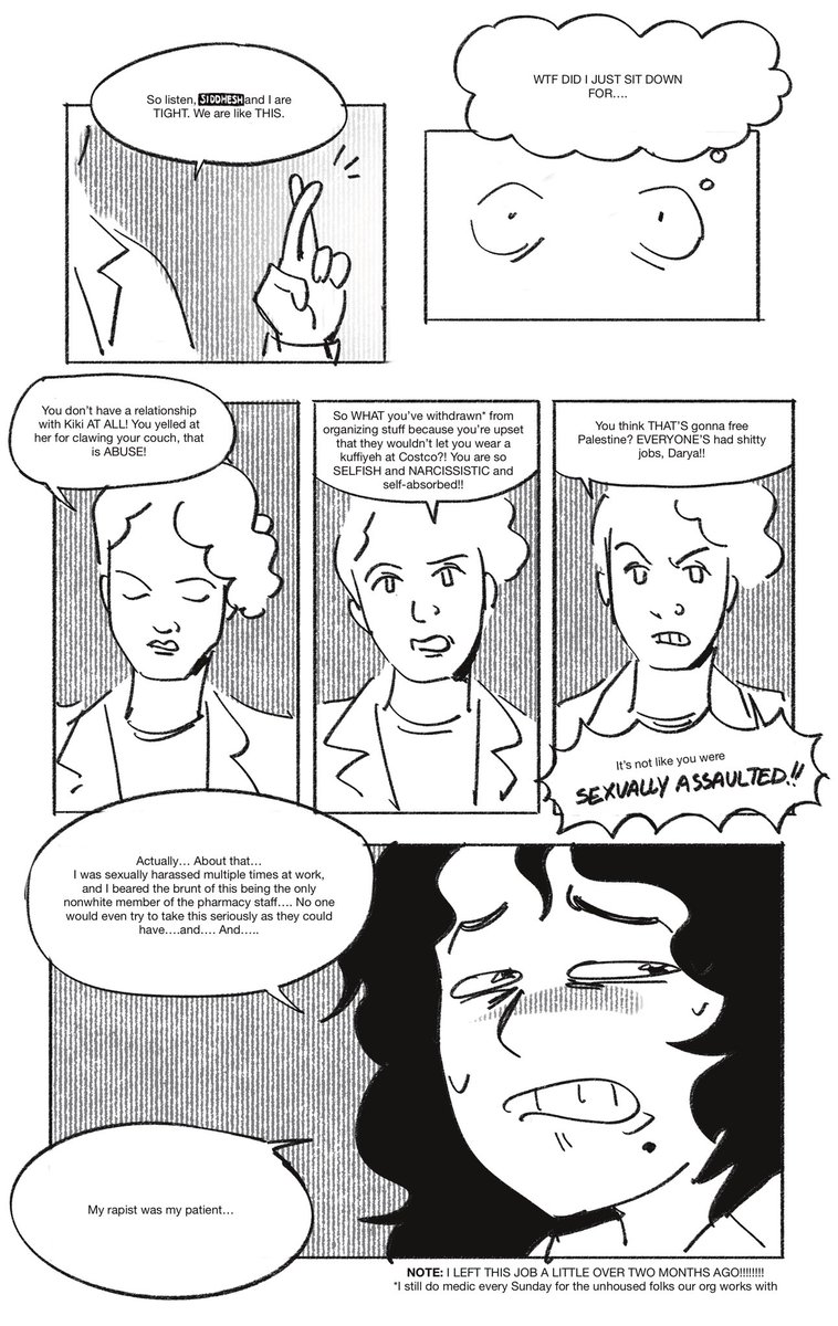 adriansiedelman's tweet image. Comic of how I got kidnapped by my ex-roommates in the middle of the night then captive for almost 2 weeks 

CWs: sexual assault, suicidal themes, forced institutionalization