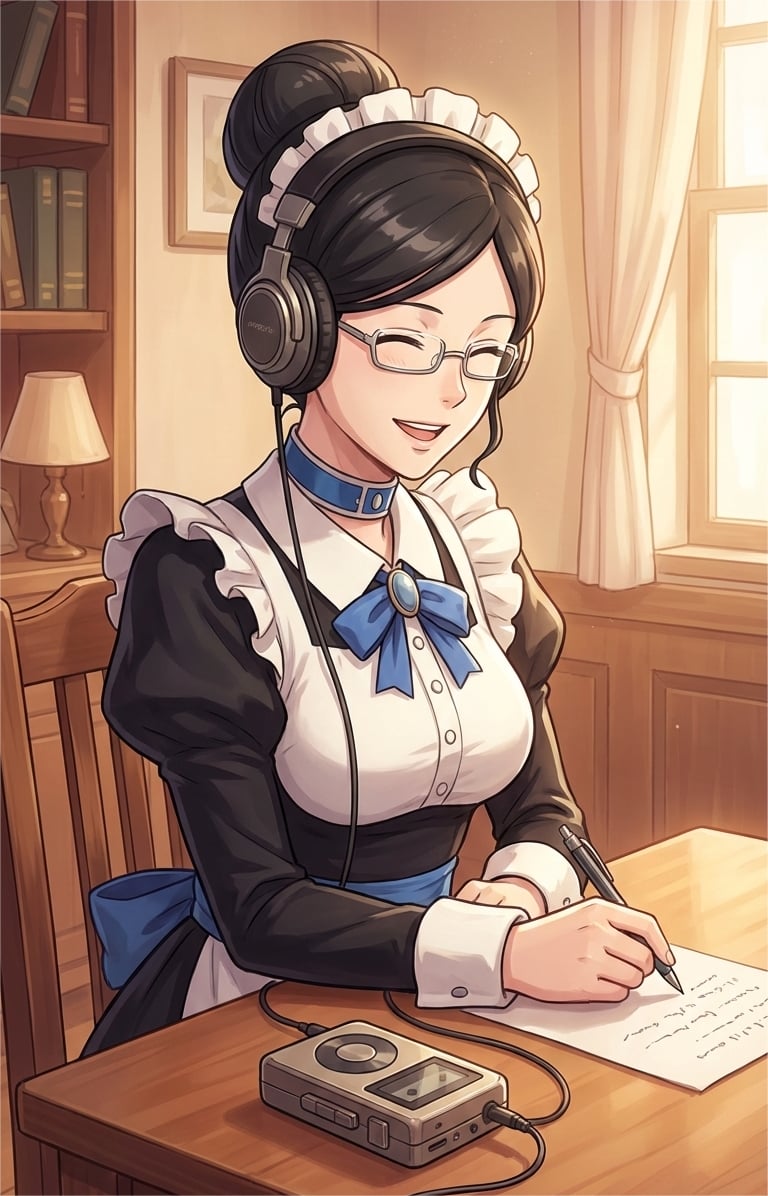 Listening to a song while working #overlord