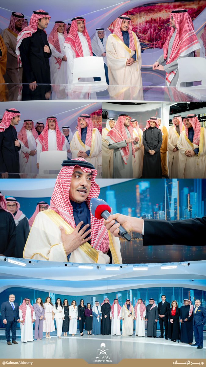 SalmanAldosary's tweet image. من الرياض.. سعدنا اليوم بتدشين الاستديوهات الذكية لقناة العربية، نموذجٌ لمرحلة إعلامية جديدة؛ بمساحتها التي تساوي ضعف الاستوديوهات السابقة، وبتقنياتٍ تُستخدم لأول مرة في المنطقة، في رسالة واضحة على أن التأثير يبدأ من المملكة.
الشكر لزملائنا في العربية على مهنيتهم العالية يومًا…
