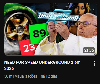 que volta ao yt daora, to muito ansioso pra lançar os próximos <333