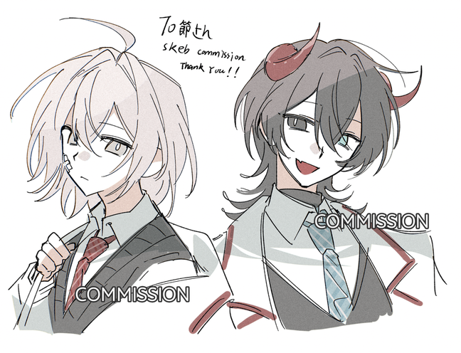 25IX_Negroni's tweet photo. #Skeb #Commission リクエストありがとうございました！！ https://t.co/m1DWJagikG