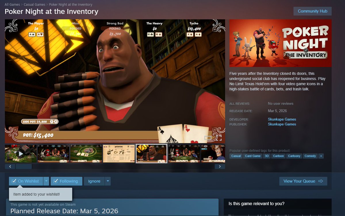 POKER NIGHT AT THE INVENTORY IS COMING BACK ON MARCH 5TH!