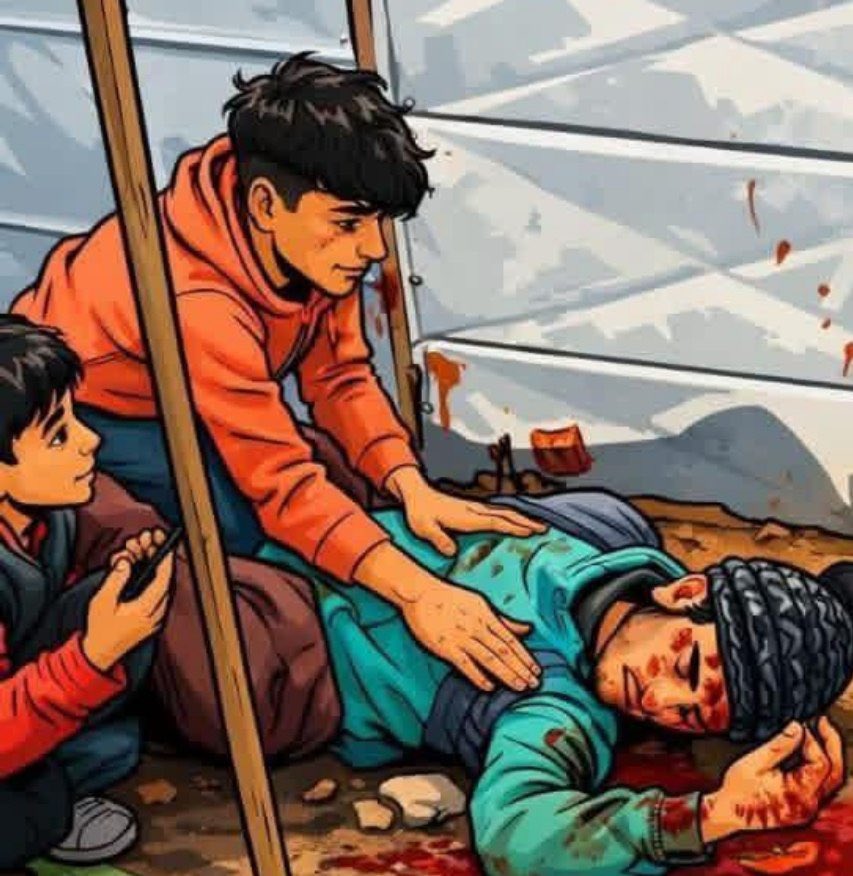 #الحسكة 
رحل «عادل» وترك خلفه بسطة الخضار شاهدة على ظلم ميلـ.ـيشـ.ـيا pkk/ YPG التي استهدفت طفلاً أعزل كان كل همه أن يعود برغيف خبز لعائلته لا أن يعود إليهم محمولاً على الأكتاف. 

<a href="/SOHEB209/">صهيب اليعربي</a>