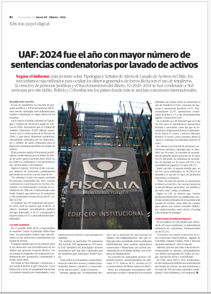 Unidad de Análisis Financiero de Chile tweet media