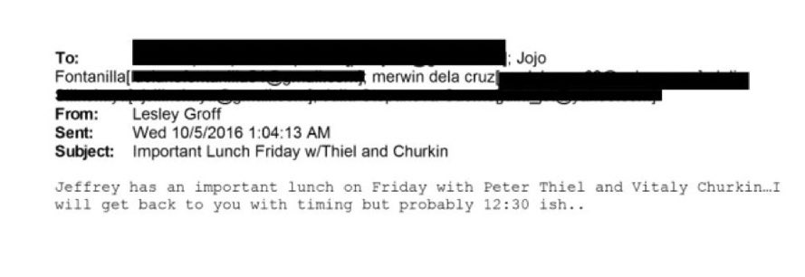 Während alle Welt über Epstein entsetzt ist, möchte die Bundesregierung einer Peter Thiel-Firma 300 Millionen geben und sie zum Teil der deutschen Verteidigung machen. 

Dabei trafen sich Epstein &amp; Thiel, jahrelang regelmäßig mit russischen Verbindungsleuten. Sein wir nicht naiv!