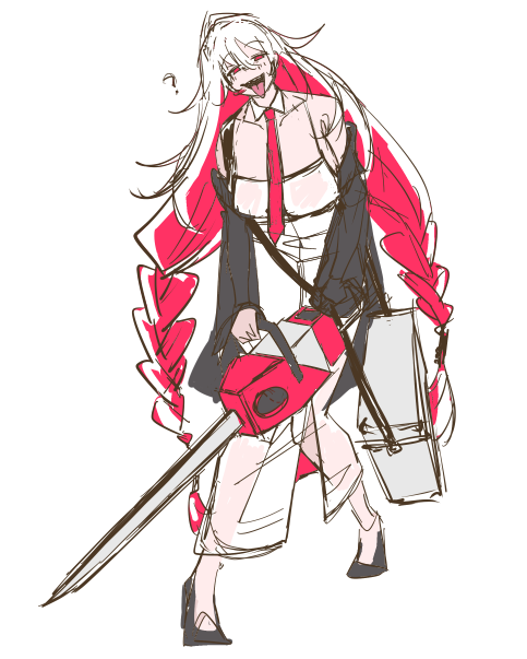 ラフの時点で結構かわいい気がする 