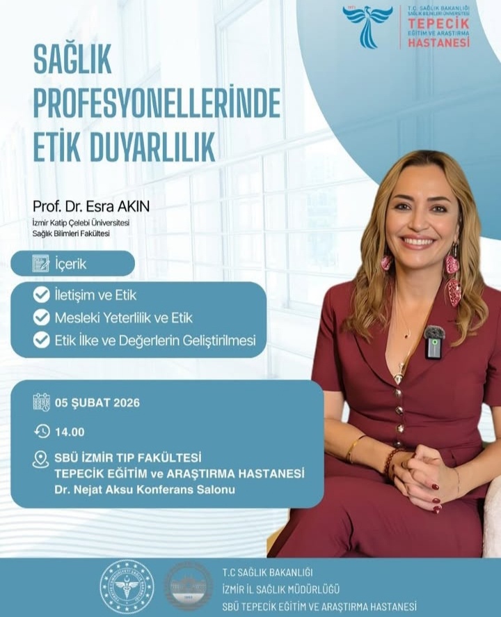 aketder's tweet photo. 📢 BAŞLADI!

Prof. Dr. Esra AKIN ile "Sağlık Profesyonellerinde Etik Duyarlılık" semineri için İzmir Tepecik EAH'ta buluştuk. 🩺⚖️
📍Dr. Nejat Aksu Konferans Salonu

Etik, sağlığın kalbidir. Müsait olan herkesi bekliyoruz!✨
#AKETDER #SağlıkEtiği #İzmir #Etik #Akademi #SonÇağrı https://t.co/7csruuOcfp