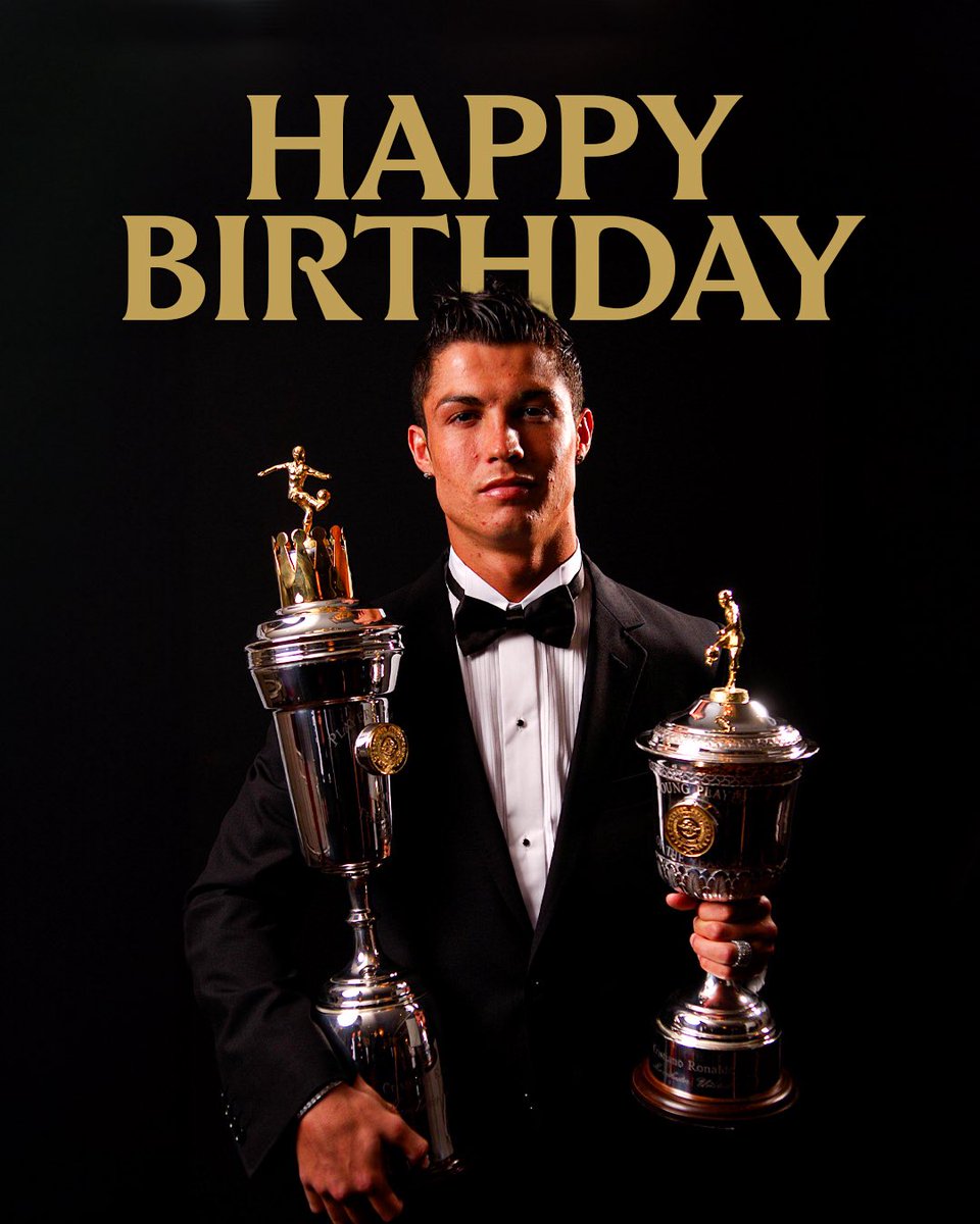 CR7 turns 41 🇵🇹

Wishing a happy birthday to 2x PFA Players’ Player of the Year &amp; 2007’s PFA Young Player of the Year, Cristiano Ronaldo 🎉