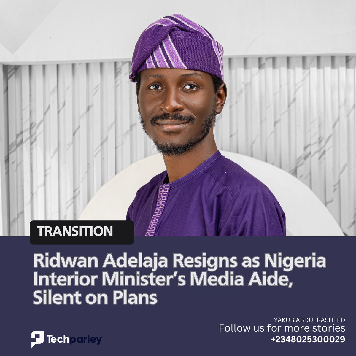 In a formal resignation letter dated Monday, February 2, 2026, shared on his social media platforms, Adelaja notified the minister of his decision to step down with immediate effect, expressing gratitude for the opportunity to serve, yet offering no indication of his next