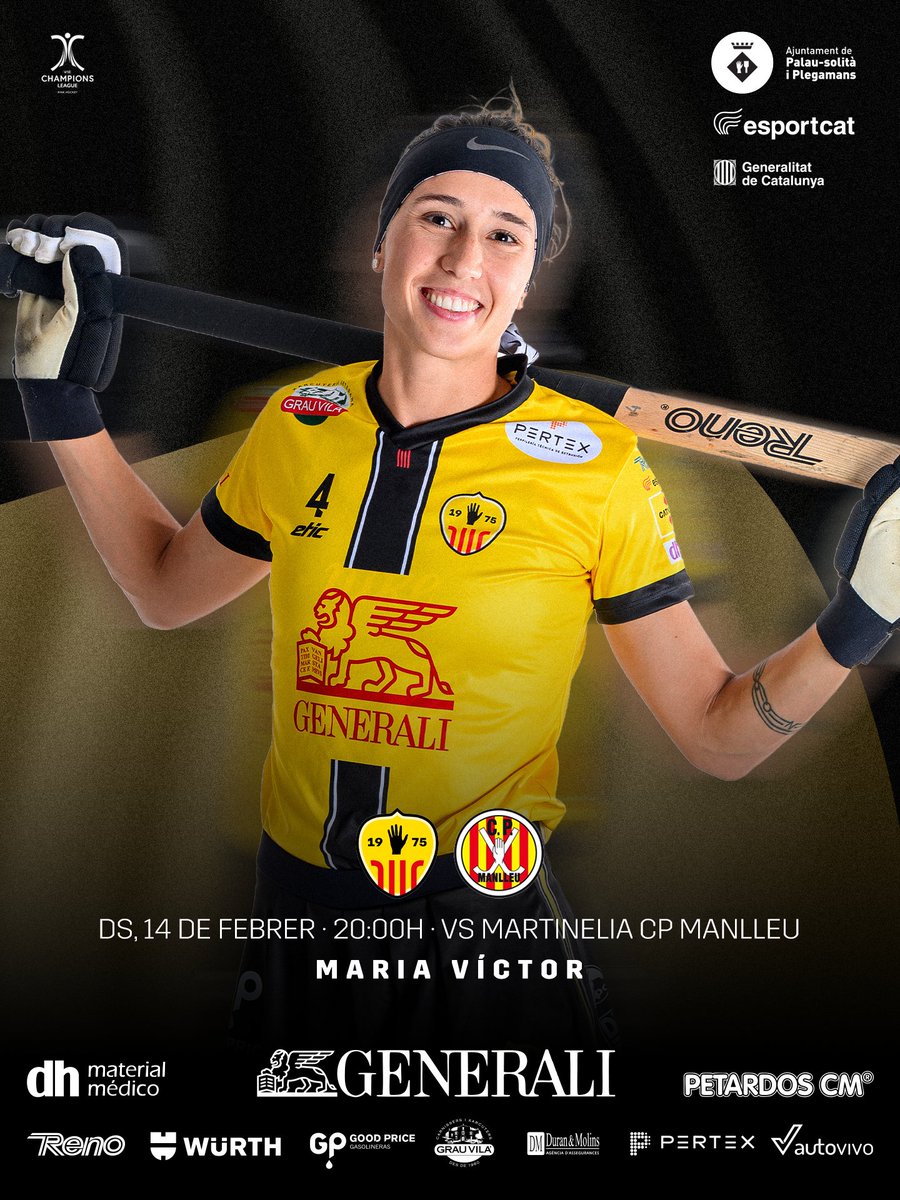 🇪🇺  𝗗𝗜𝗔 𝗗𝗘 𝗖𝗛𝗔𝗠𝗣𝗜𝗢𝗡𝗦!

🔥 Últim partit de la fase de grups a casa. Us hi esperem, afició! 

🆚 Martinelia CP Manlleu
📆 Dissabte, 14 de febrer
⏰ 20.00 h
📍 Pavelló Maria Víctor

#TenimUnaPassió #SomhiLleones