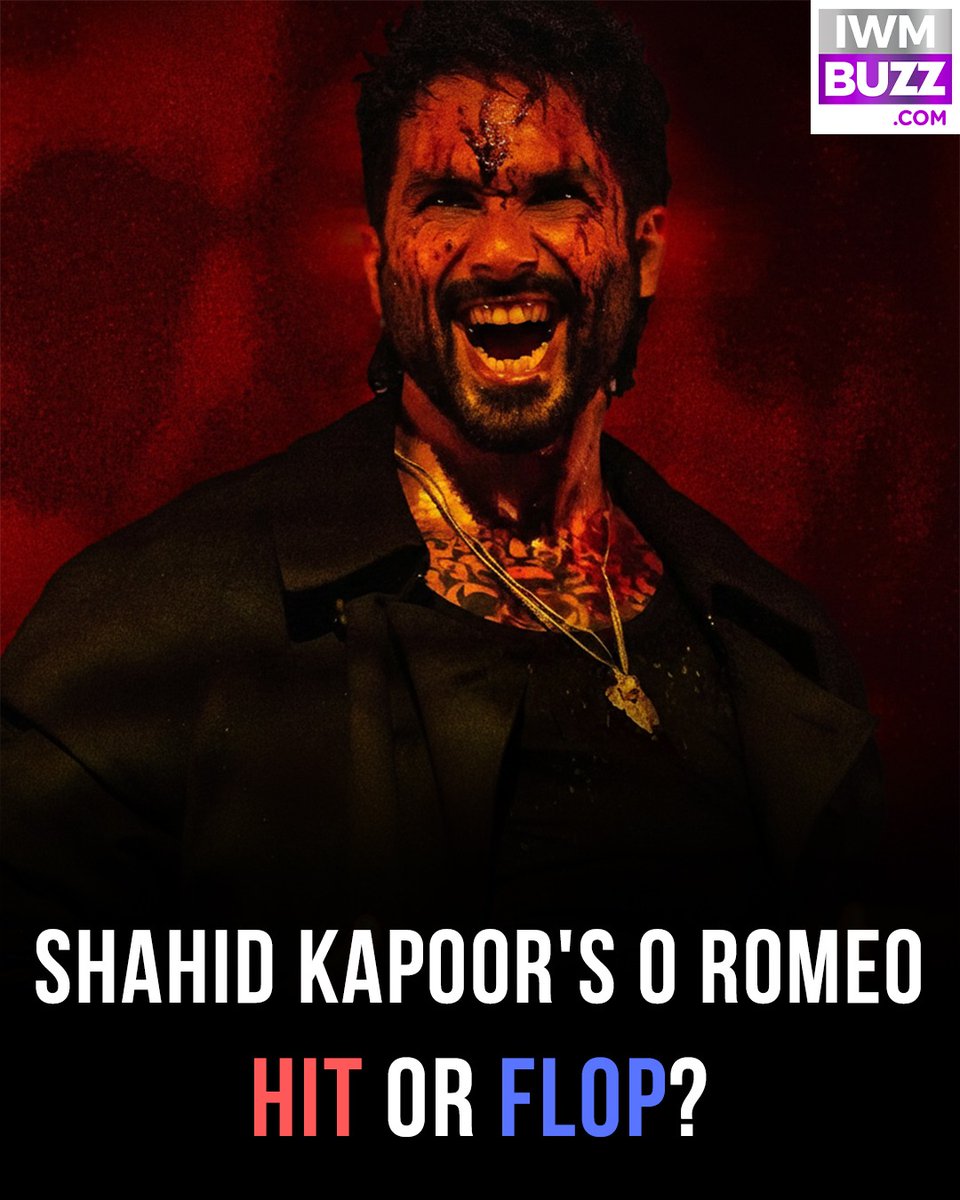 iwmbuzz's tweet image. Shahid Kapoor's O Romeo: Hit or Flop?  

#shahidkapoor #oromeo #bollywoodmovie #trending #iwmbuzz @shahidkapoor