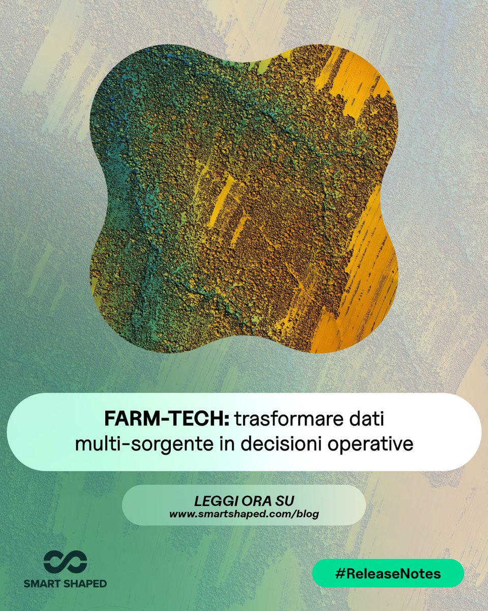 SmartShaped's tweet photo. 🚜 Farm-Tech: dai dati alle decisioni operative in un click

🤔Leggi il nostro focus sulla piattaforma open-source per la gestione dei dati in ambito agricolo e zootecnico!

🔗 Link: https://t.co/NBg2QwFaMt

#AgTech #OpenSource #Tech4You #PrecisionFarming #Sostenibilità https://t.co/h1j5pMzwt7
