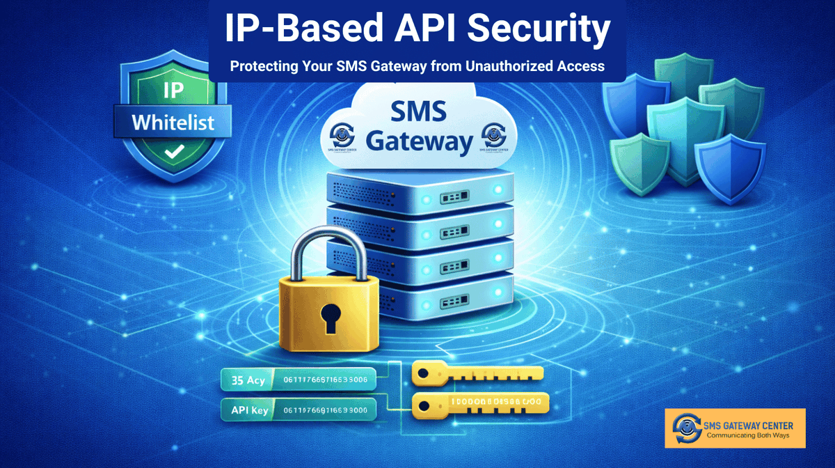SMSGatewayIndia's tweet photo. Protect your SMS gateway with IP-based API security. Learn API security implementation, IP whitelisting, and how to build customer trust.

Full guide: https://t.co/sakDTUYu7d

#APISecurity #IPWhitelisting #SMSGateway #BulkSMS #DataSecurity https://t.co/7VU1mYBqVd
