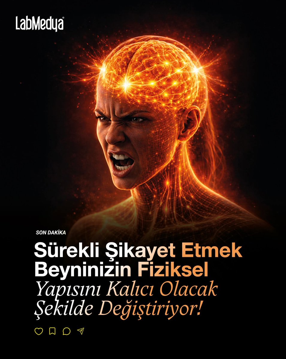 Geçen yıl kendim için şu tespiti yapmıştım:

'Şikayet' moddan 'şükür' moda geçince her şey daha bi güzelleşti.

İşte bunlar hep bilimmiş meğer🙂👇

Bazı insanların en ufak olaylarda bile aşırı stresli tepkiler vermesi sadece bir kişilik özelliği değil, beynin biyolojik