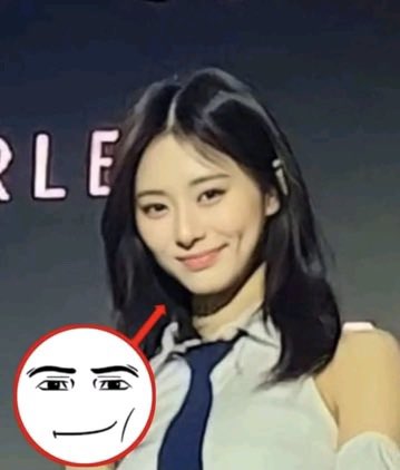 sanadoongie's tweet photo. how tzuyu feels when she teaches sana to say 'i'm your sana' in taiwanese, but when momo asks her to teach something, she suddenly forgets and has to check chatgpt https://t.co/B8wV67ERPn