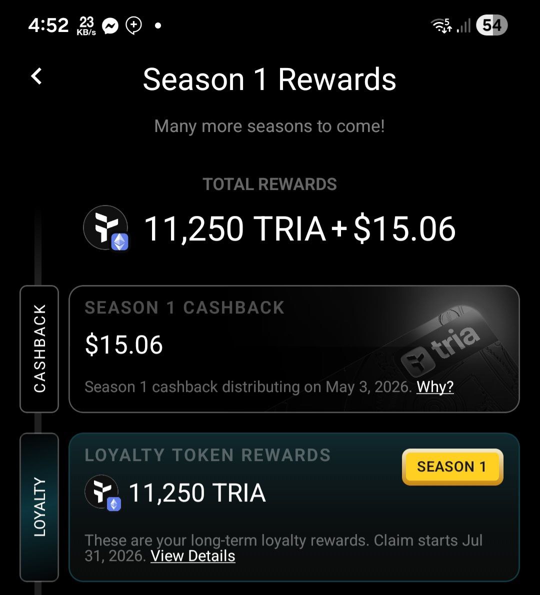 You say “everything was done right”, so let’s speak facts.
A real user paid $250 for the Tria card, trusting the promised airdrops.
Actual allocation? $50 worth of tokens.
That’s not loyalty — that’s a slap.
You mention $6.5M in rewards and $4M in loyalty, yet
$750K went to