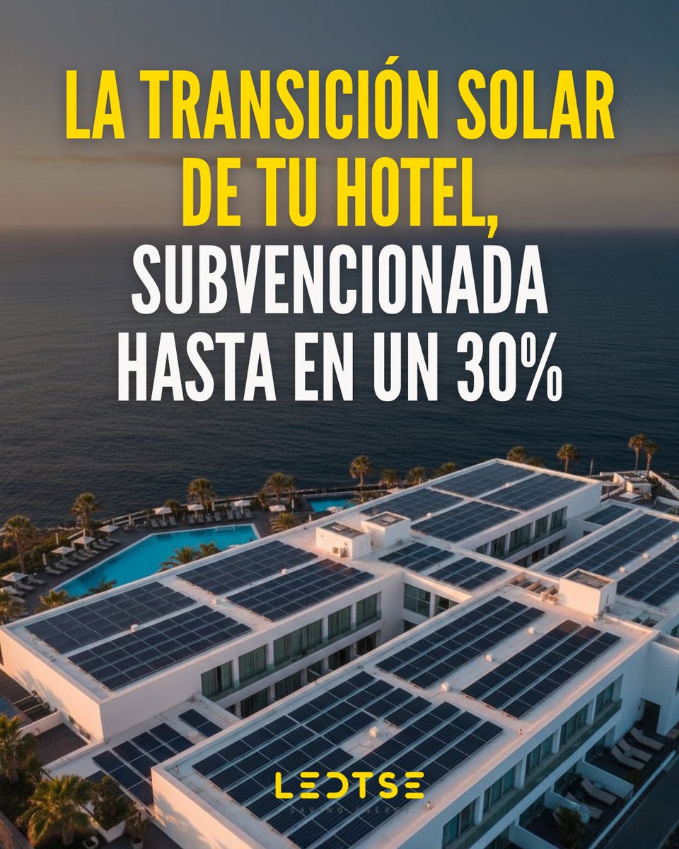 ¿Tu hotel paga demasiado por la energía? 🏨☀️

👉 Contáctenos hoy mismo para recibir un estudio personalizado e información detallada sobre cómo solicitar  ayudas en: ledtse.com/placas-solares…