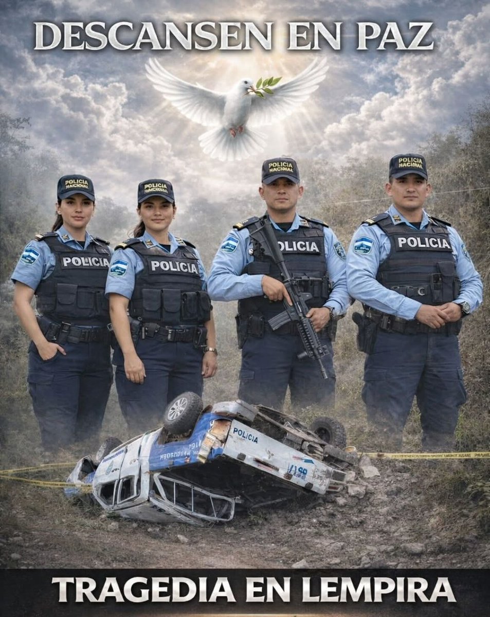 CODEH: Lamentamos el trágico suceso en Gracias Lempira donde estos jovenes policias perdieran la vida, nuestra solidaridad y muestras de pesar a la  familia policial y a sus familias QDDG..