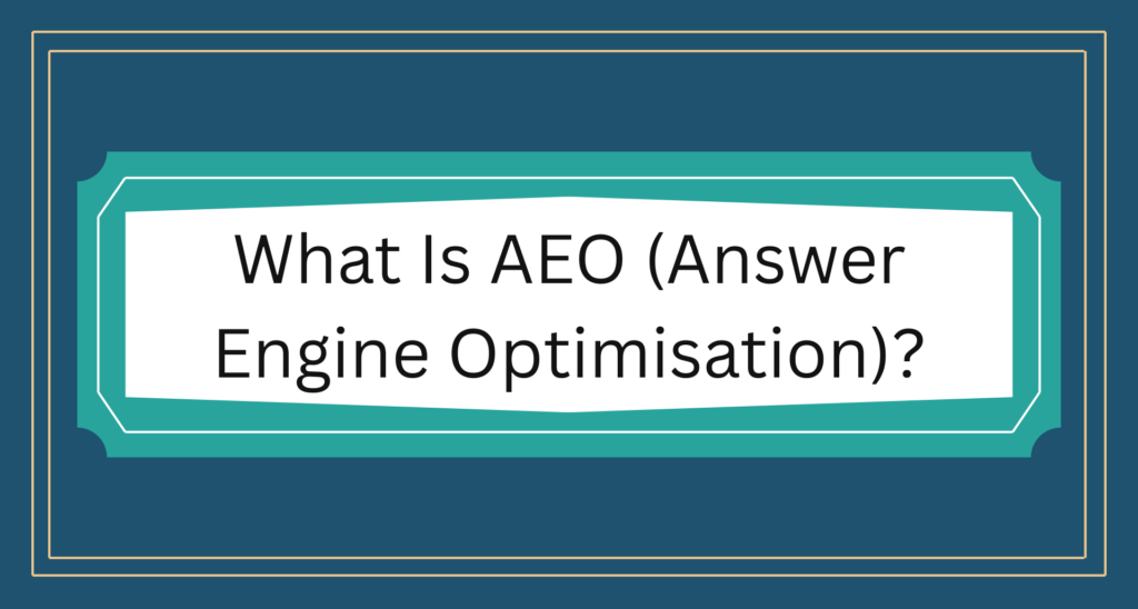 GreatApeDigital's tweet photo. What Is AEO (Answer Engine Optimisation)? 

If SEO helps people find you, AEO helps them choose you.

Learn more here: https://t.co/cOjuqOaGHz

#BrandVisibility #AnswerEngineOptimisation #SEO #FutureOfSearch #ContentStrategy https://t.co/WK7VTVLGWL