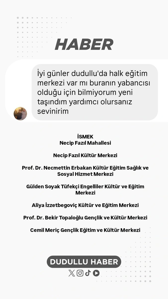 Dudullu Haber (@dudulluhaber) on Twitter photo 