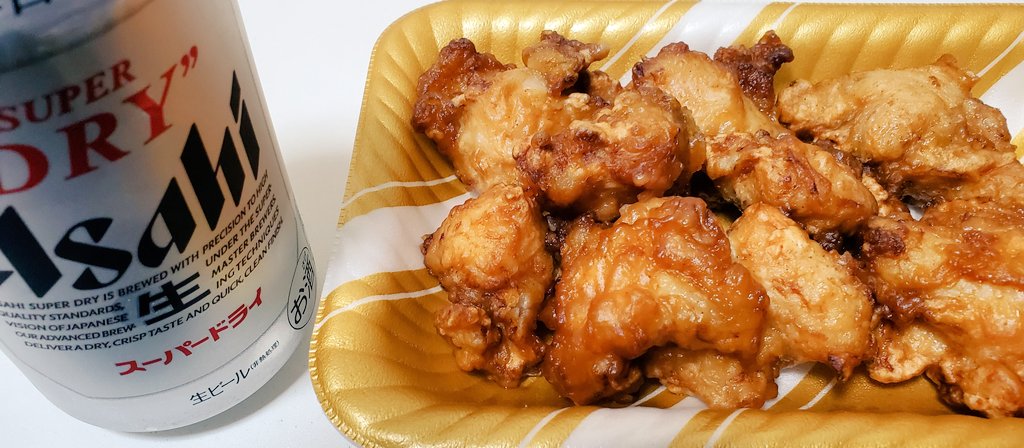 揚げアゲ唐(*｣ﾟＡﾟ)｣アゲぇ⤴⤴🍺🍗

#ずあっ定番🩵 
#茶色は旨いいぃぃい👍💮✨