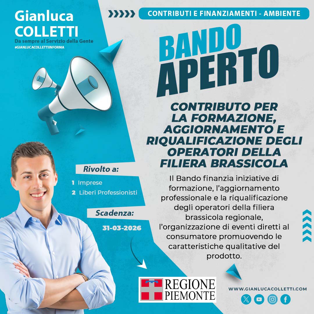 #REGIONEPIEMONTE - #Contributo per la formazione, aggiornamento e riqualificazione degli operatori della filiera brassicola.
Scadenza: 31.03.26 #gianlucacollettiinforma
👉🏻 gianlucacolletti.com/galleriagianlu…