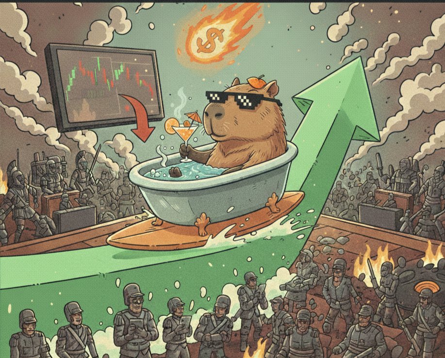 BastaCapy's tweet photo. @WhaleCryptoGems Finally a real movement. $BASTA is the response to the market fatigue. 🧖‍♂️
​We don't pump, we don't dump. We just float in the warm water of Solana. The orange never falls because our community is pure Zen. 🍊

https://t.co/3POIV4OpFm https://t.co/CrEgFee76O