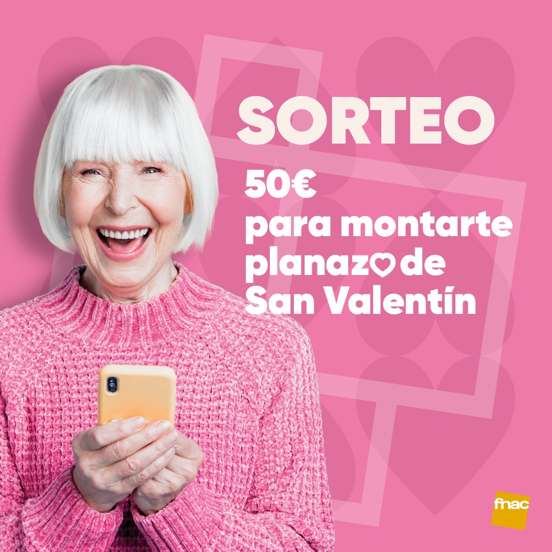 💖 SORTEO SAN VALENTÍN 💖
⁣
Aquí no ponemos normas al amor, solo 50 € para que lo disfrutes en Fnac.
⁣
✅ Sigue a @fnac_esp ⁣
✅ RT
✅ Menciona a un amigo con #SanValentínenFnac
⁣
Un ganador. Resultado el 13/02
⁣
BBLL : your-promos.com/pub/7XzMllj