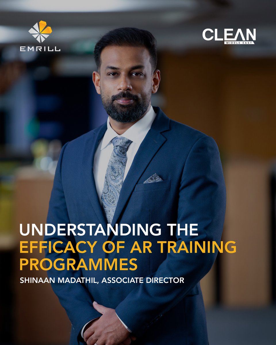 READ: Clean Middle East features insights from Shinaan Madathil, Associate Director at Emrill, on how AR is transforming FM training and building a safer, future-ready workforce.

Read the full article here: bit.ly/4qW13Bh

#ProudlyEmrill #ExcellentPeople #FutureReady