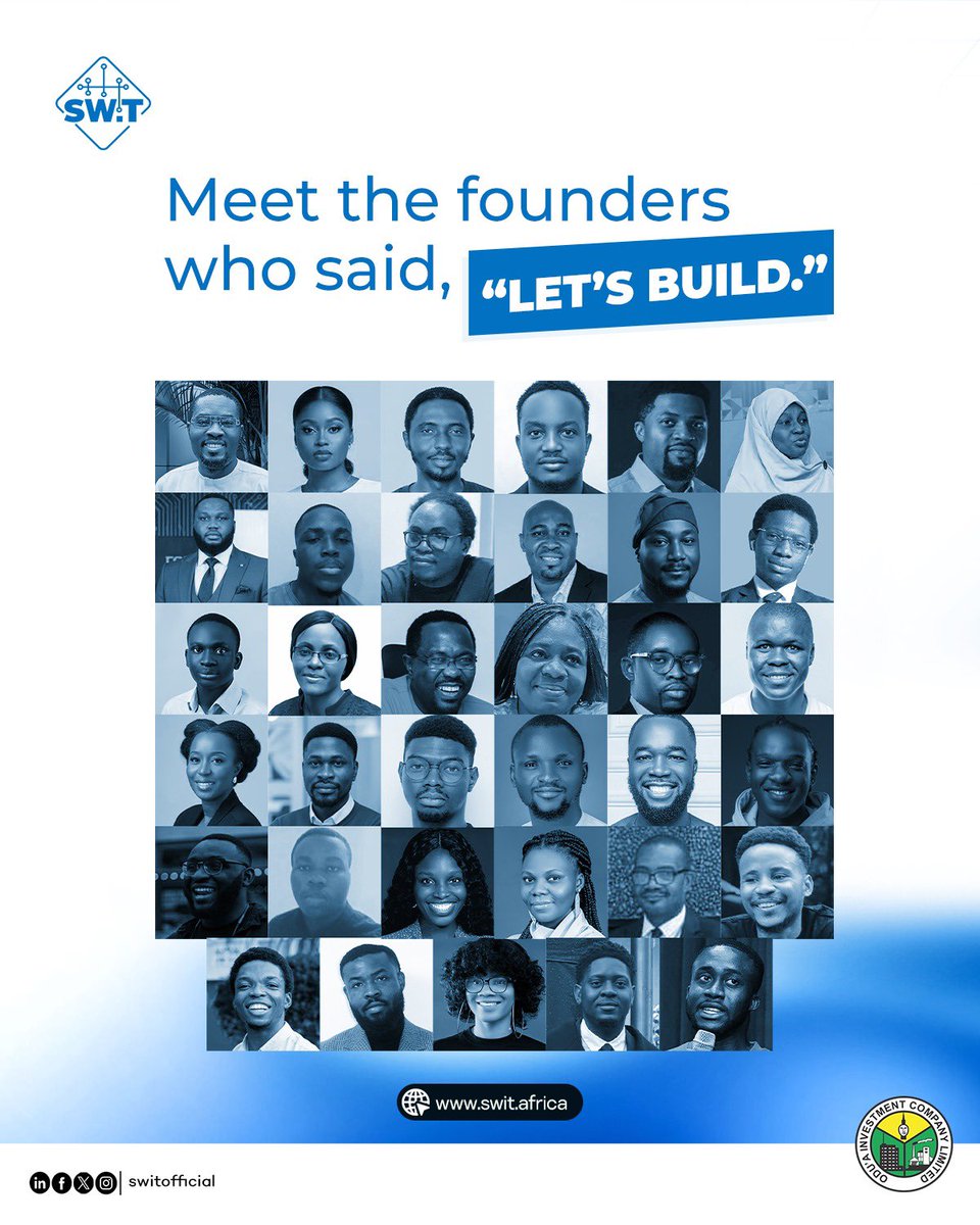 switofficial's tweet photo. Introducing the founders who said “Let’s build.”

Interested in the next cohort? Email: support@s-wit.com
Website: https://t.co/RYgGYwcVps

#SWIT #StartupEcosystem #PreAccelerator #EarlyStageStartups 
#InnovationInAfrica #Founders #TechInNigeria https://t.co/DnfIgEucXN