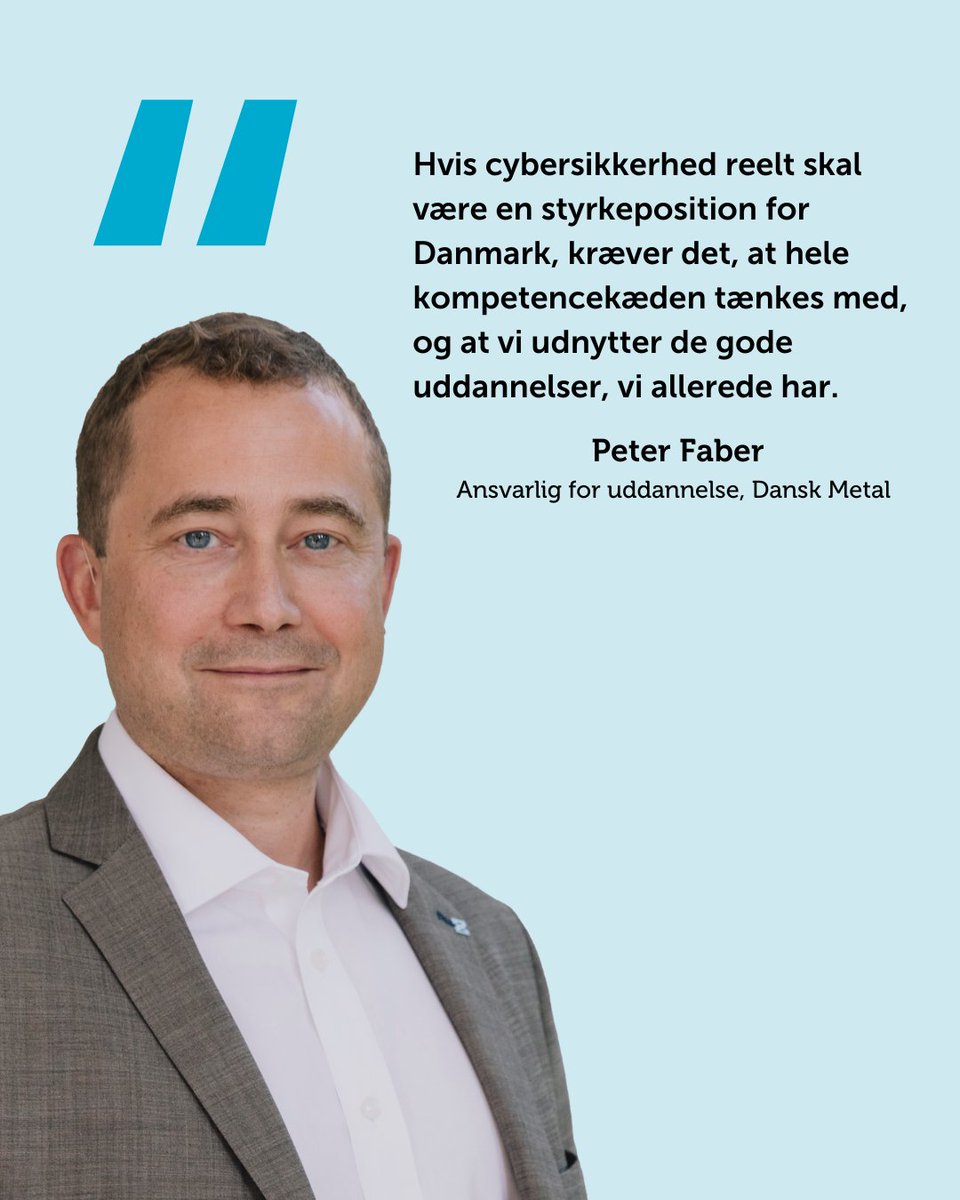 danskmetal's tweet photo. Politikerne glemmer vores eksisterende uddannelser i aftale om cybersikkerhed. Det skriver forbundssekretær for Dansk Metals uddannelsesekretariat, Peter Faber #dkpol #dkudd
https://t.co/alR71Cd7t2 https://t.co/qfzVGKijjh