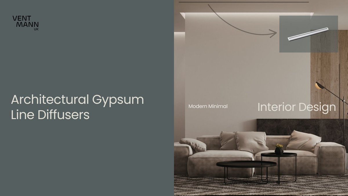 Seamless ceilings, perfect airflow. 🏢💨
Ventmann Gypsum Plaster-In Line Diffusers – ready for paint, gypsum-made, and backed by a 5-year warranty.

🔗 Learn more: ventmann.co.uk
📞 01283 240025
💻 sales@ventmann.co.uk

#Ventmann #HVAC #ArchitecturalDiffusers