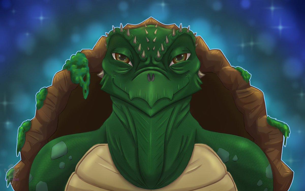 nimraviaar's tweet photo. Commission for Tidebeak.
His DnD character Sirig, a tortle druid and a very good friend of my character Roondasha.
#art | #digitalart | #portrait | #headshot | #furryart | #DnD | #DnDcharacter | #tortle https://t.co/Hpkp0Us0o3