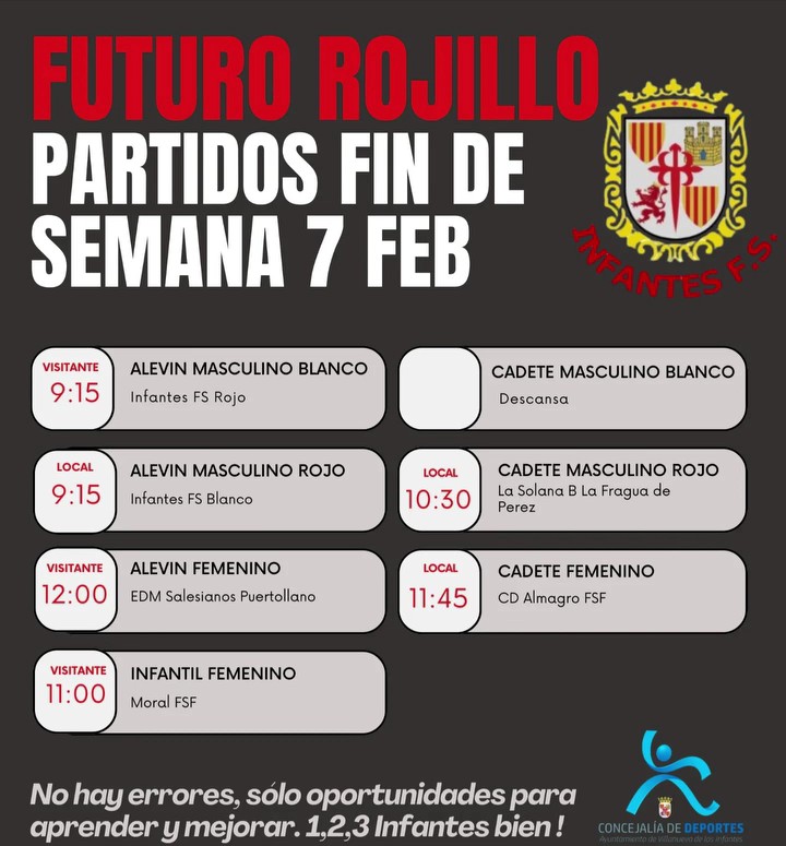 InfantesFS's tweet image. Escuelas deportivas IFS 2025-26
📝 7 febrero