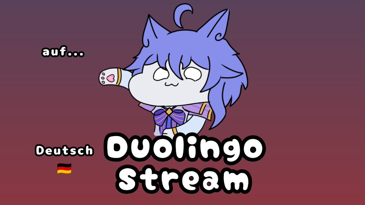 Ayo kawan-kawan, Kita belajar bahasa sang Seniman 

Ayo ikut Yuki belajar bahasa Jerman di Duolingo  Hari ini! Pukul 19.30 WIB 
waiting room : 
youtube.com/live/387v1tqSR…
