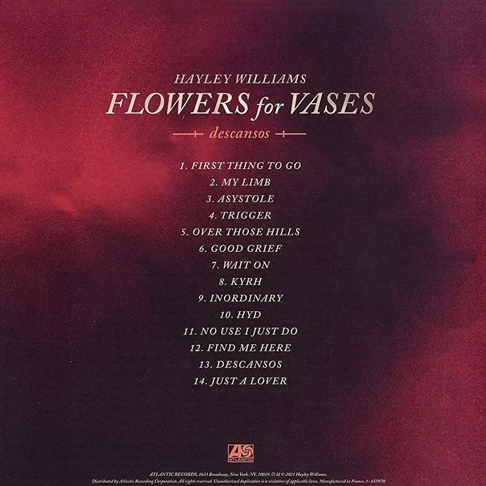 Hayley Williams released her second solo album 'Flowers For Vases / Descansos' five years ago today.