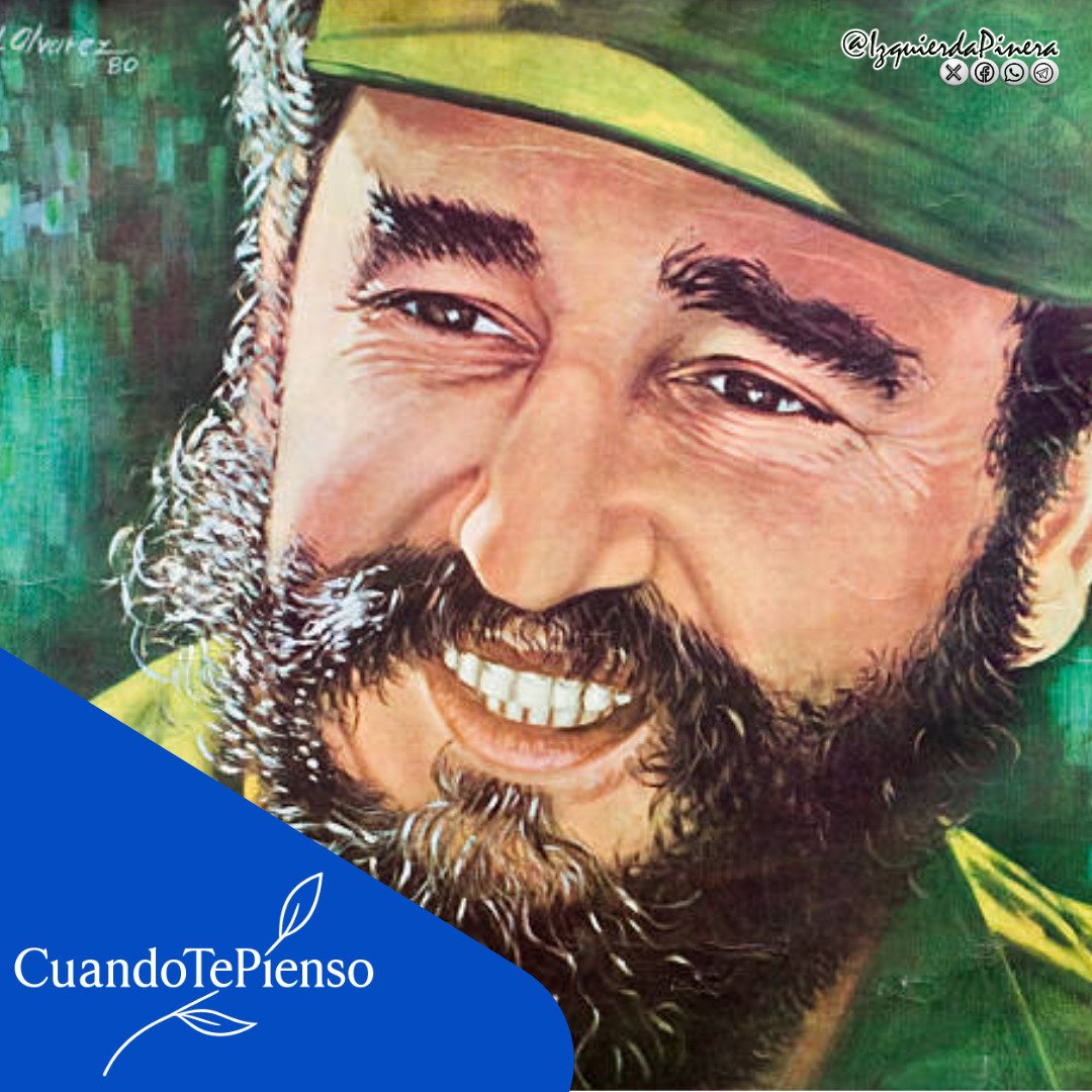 #CuandoTePienso amanezco con más fuerzas mi Caguairan. Feliz jornada de jueves #100AñosConFidel #DeZurdaTeam