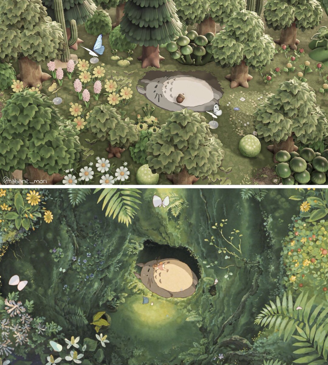 tabane_mori's tweet photo. となりのトトロ🍃(再掲)

#ACNH #あつ森
#MyNeighborTotoro https://t.co/jX0jX6ioTx